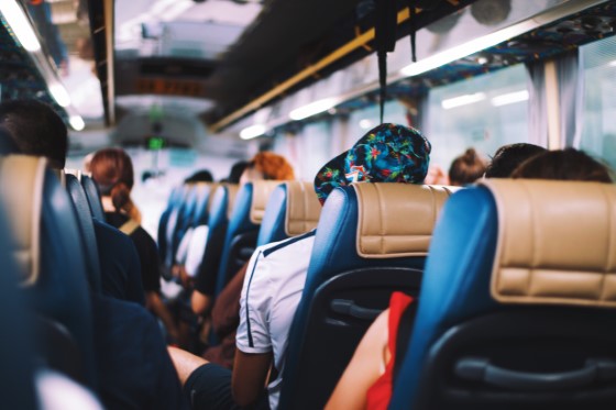 Charleston bus full of Passengers